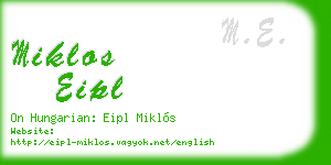 miklos eipl business card