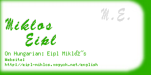 miklos eipl business card